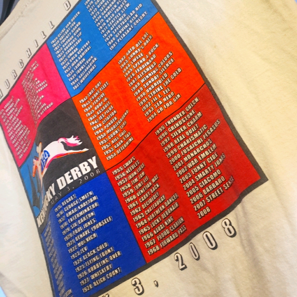 Kentucky Derby 134 Official Turf Shirt VINTAGE